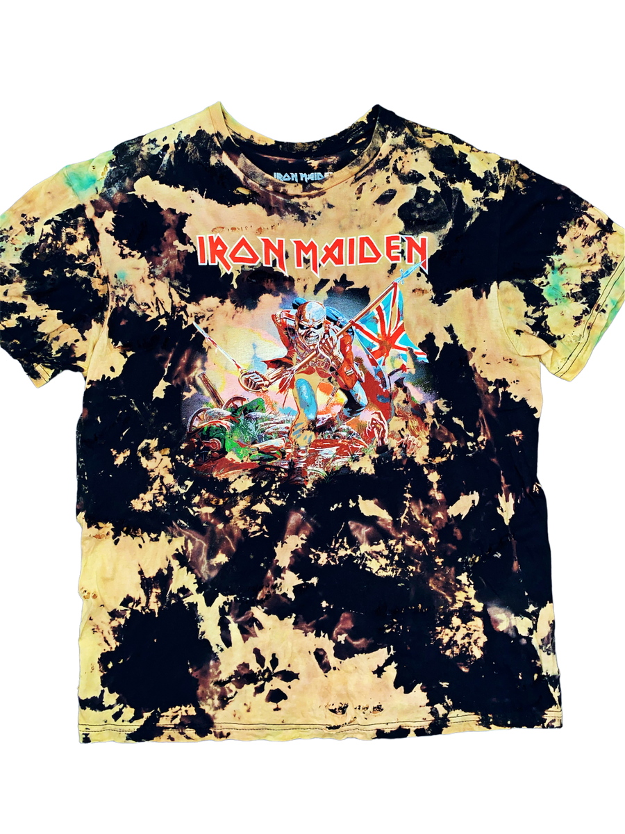 Iron maiden tie dye hot sale shirt